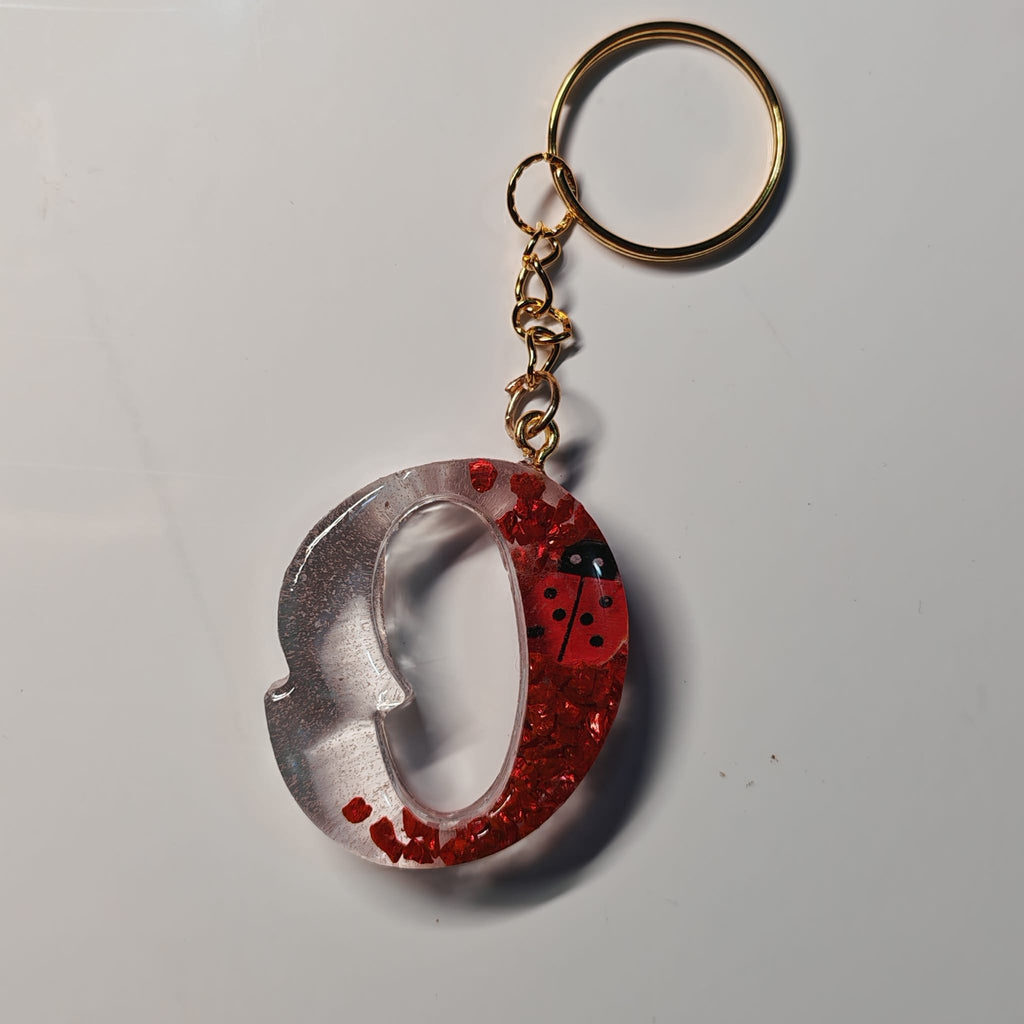 Porta-chaves Letra O – Vermelho Cristal com Transparência - 5,00 € - PORTES GRÁTIS