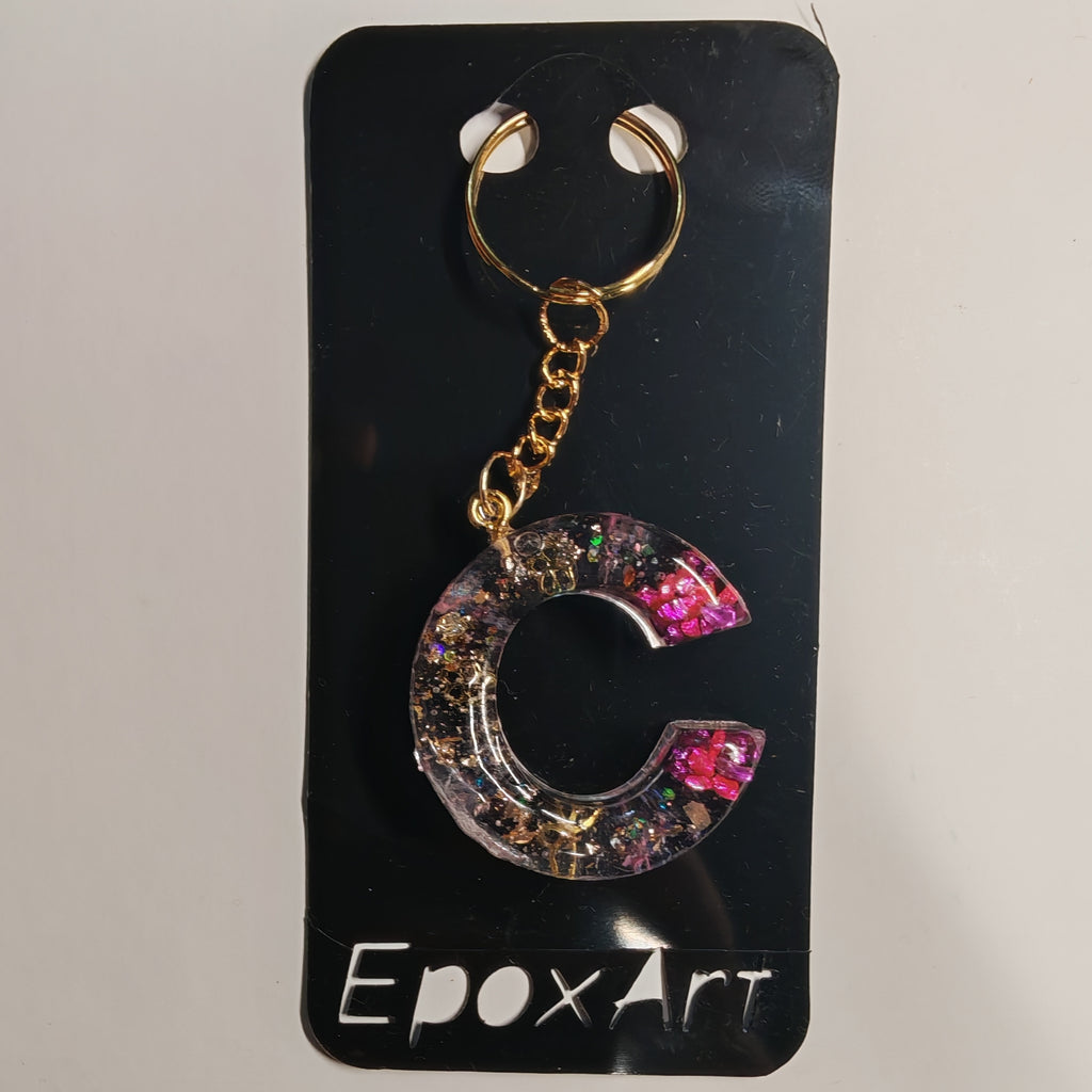 Porta-chaves Letra C em Resina Artesanal – 5,00 € – PORTES GRÁTIS