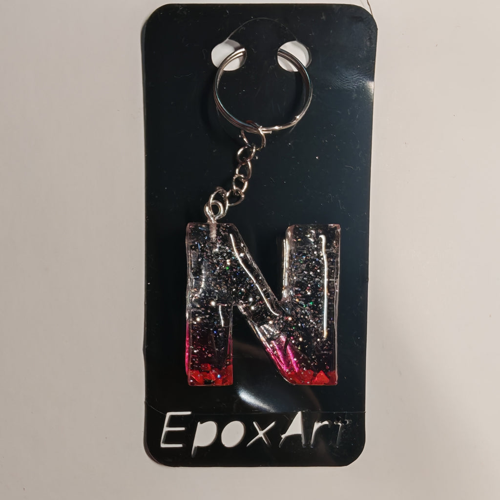 Porta-chaves Letra N em Resina Artesanal - 5,00 € - PORTES GRÁTIS