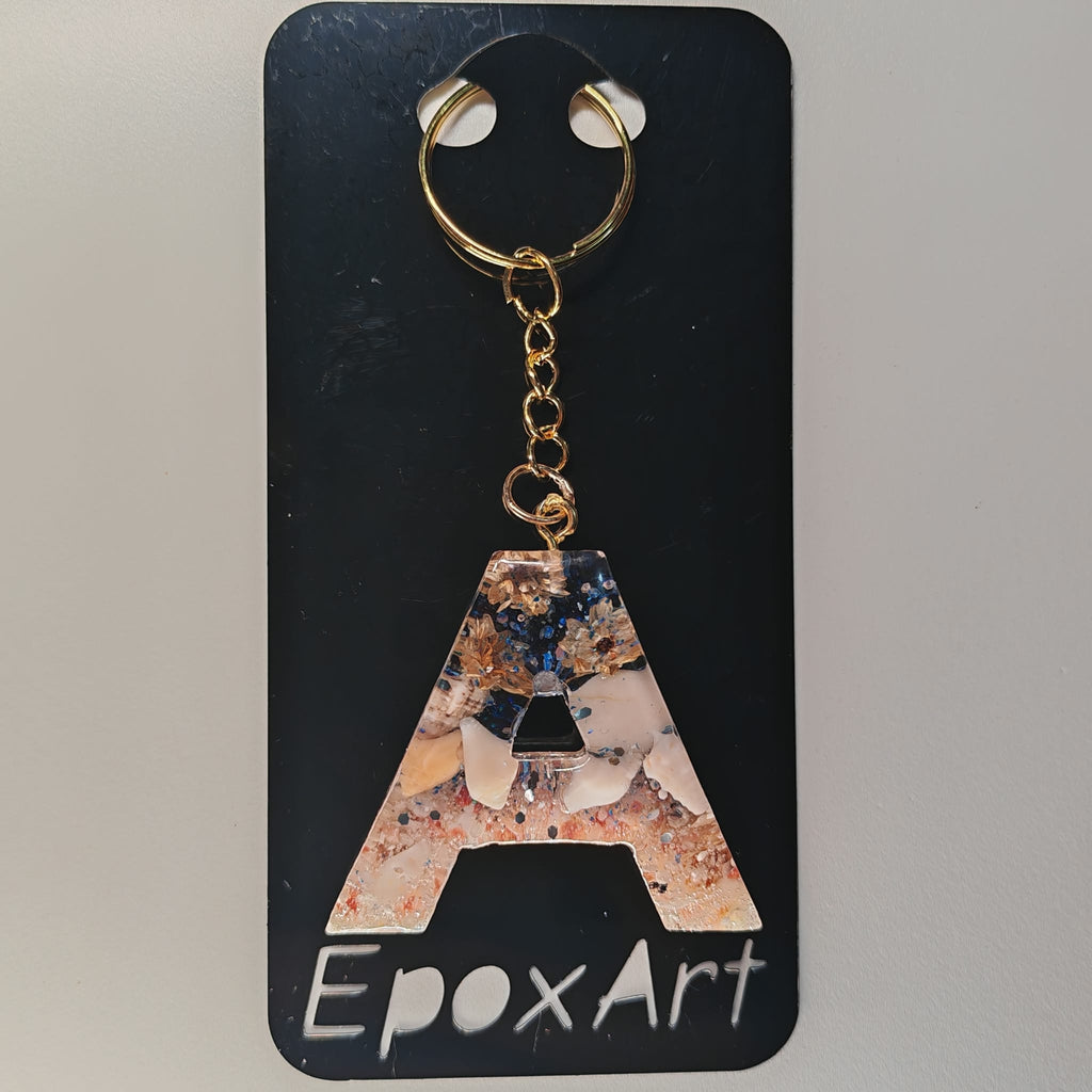 Porta-Chaves Letra A em Resina – Elementos Naturais - 6,50 € - PORTES GRÁTIS