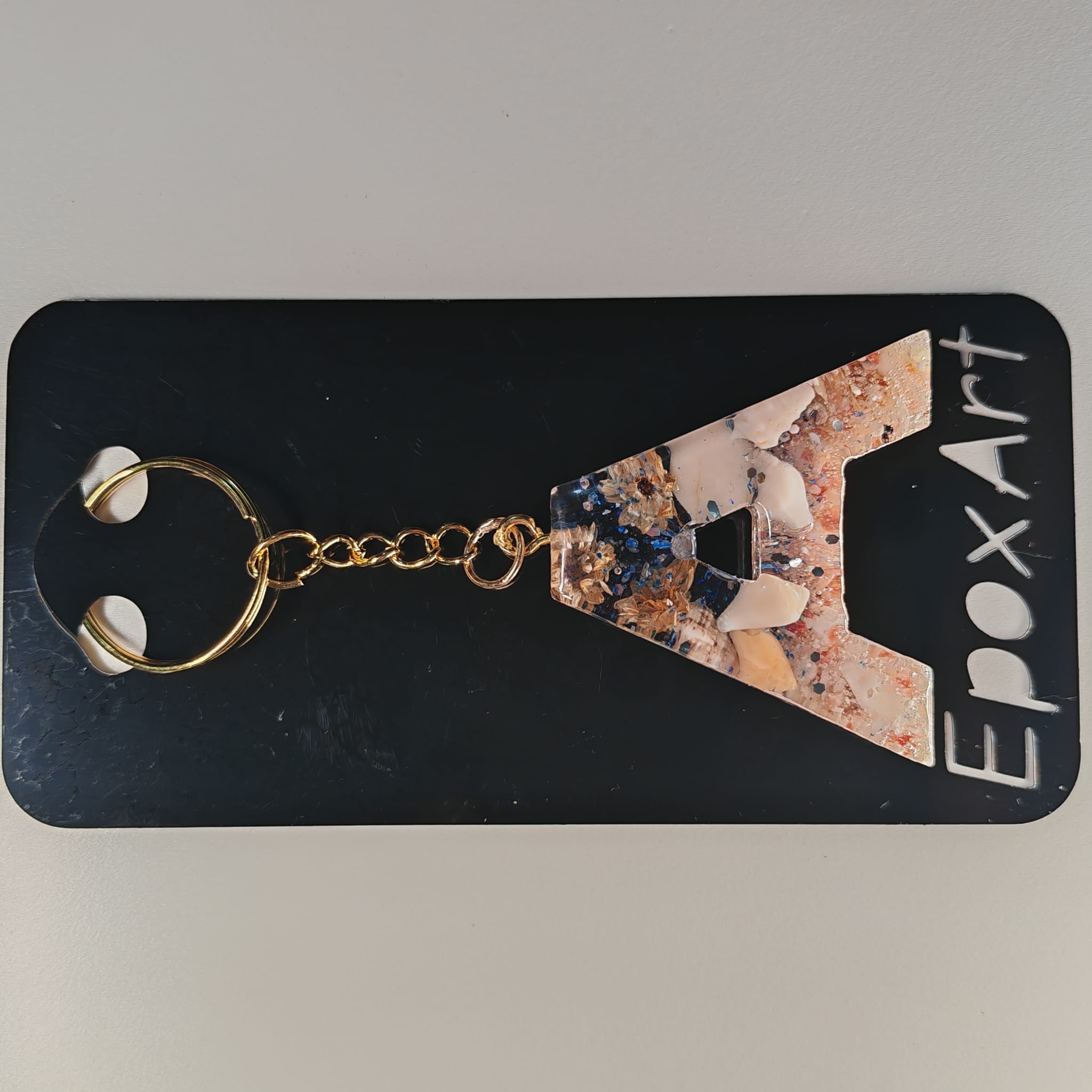 Porta-Chaves Letra A em Resina – Elementos Naturais - 6,50 € - PORTES GRÁTIS