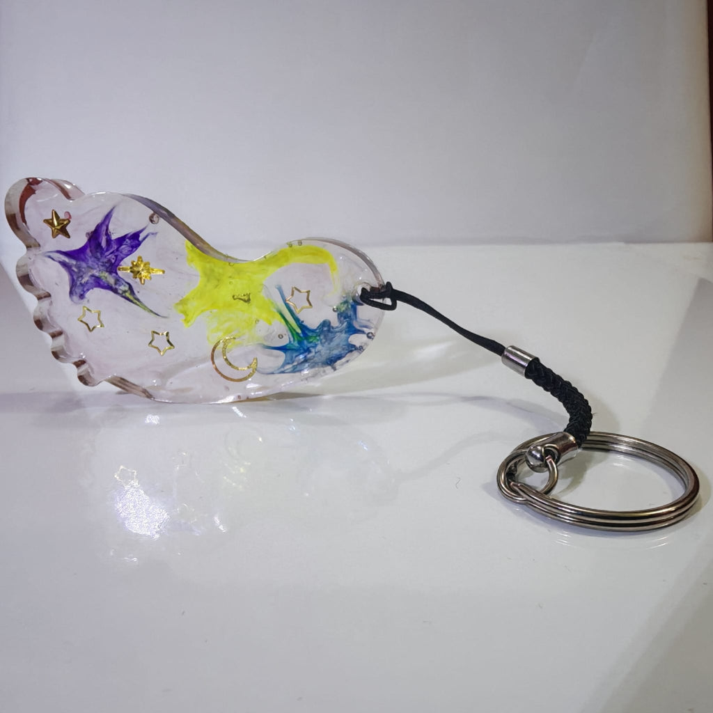 🌙 Porta chaves Pé com Estrelas e Lua em Resina - 7,00 € - PORTES GRÁTIS