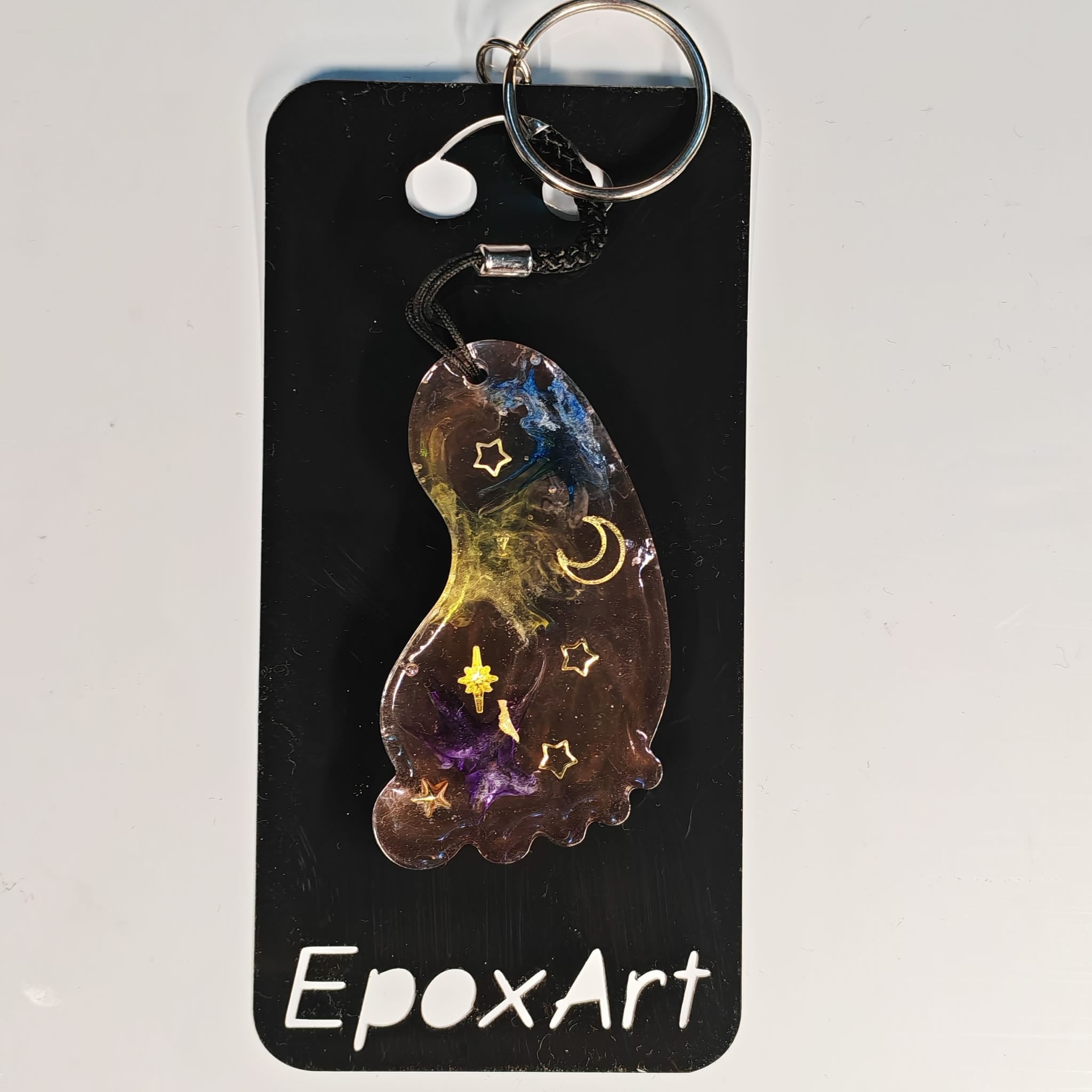 🌙 Porta chaves Pé com Estrelas e Lua em Resina - 7,00 € - PORTES GRÁTIS